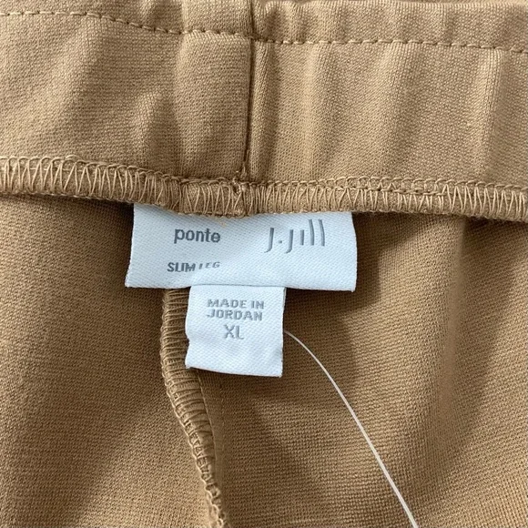 J. Jill Pants Women’s XL Camel Brown Pull On Stretch Ponte - Picture 7 of 13